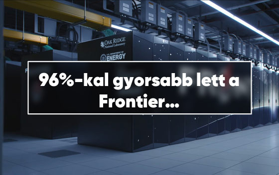 96%-kal gyorsabb lett a Frontier szuperszámítógép